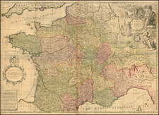 France Map By John Senex