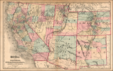 Southwest, Rocky Mountains and California Map By O.W. Gray