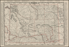 Plains and Rocky Mountains Map By George F. Cram