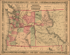 Rocky Mountains Map By Benjamin P Ward  &  Alvin Jewett Johnson