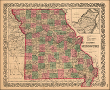 Midwest and Plains Map By G.W.  & C.B. Colton