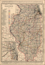 Midwest Map By George F. Cram