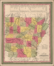 South Map By Samuel Augustus Mitchell