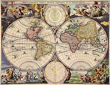 World and World Map By Hendrick Keur