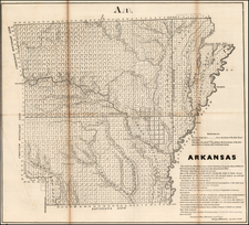 Arkansas Map By U.S. General Land Office