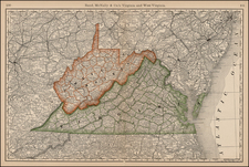 Mid-Atlantic, Southeast and Midwest Map By Rand McNally & Company