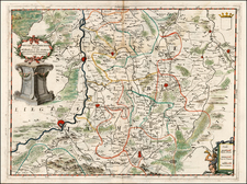 Netherlands Map By Vincenzo Maria Coronelli