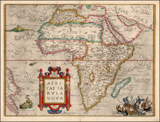 Africa and Africa Map By Abraham Ortelius