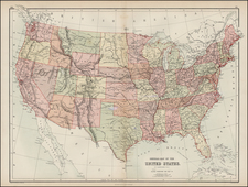 United States Map By Adam & Charles Black