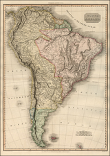 South America Map By John Pinkerton