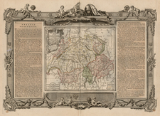 Europe and Switzerland Map By Louis Brion de la Tour