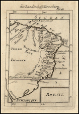 South America Map By Alain Manesson Mallet