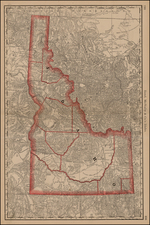 Rocky Mountains Map By William Rand  &  Andrew McNally