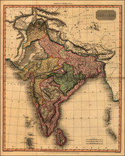 Asia and India Map By John Pinkerton