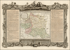 Poland, Russia and Baltic Countries Map By Louis Brion de la Tour