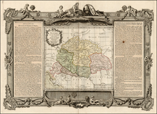 Europe, Hungary and Romania Map By Louis Brion de la Tour