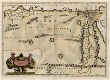 Middle East and North Africa Map By F. Bertin