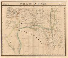 Russia and Ukraine Map By Philippe Marie Vandermaelen