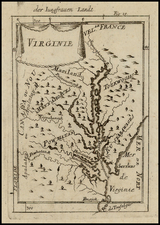 Mid-Atlantic and Southeast Map By Alain Manesson Mallet