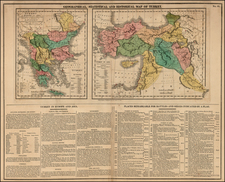 Europe, Balkans, Mediterranean, Central Asia & Caucasus, Turkey & Asia Minor, Balearic Islands and Greece Map By Lavoisne