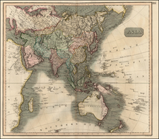 Asia, Asia, Australia & Oceania and Oceania Map By John Pinkerton