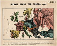 Europe and Comic & Anthropomorphic Map By Emrik & Binger