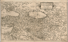 Russia, Ukraine, Mediterranean, Central Asia & Caucasus, Middle East, Holy Land, Turkey & Asia Minor, Russia in Asia and Balearic Islands Map By Cornelis de Jode