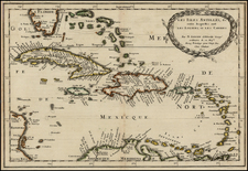 Caribbean Map By Nicolas Sanson