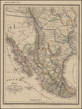 Texas, Midwest, Plains, Southwest, Rocky Mountains, Mexico, Baja California and California Map By G Heck