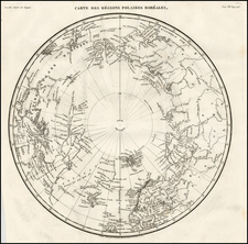 Polar Maps, Alaska, Scandinavia and Russia in Asia Map By G Lemaitre