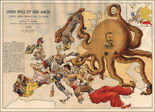 Europe, Europe and Curiosities Map By Bacon & Co. / Fred Rose