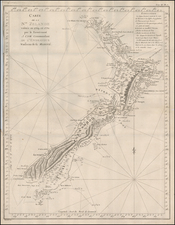 Australia & Oceania and New Zealand Map By James Cook