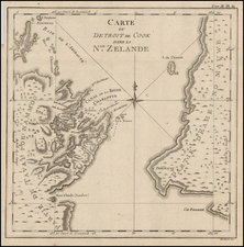 Australia & Oceania and New Zealand Map By James Cook