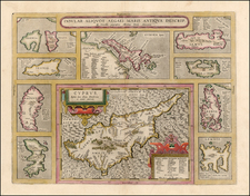 Europe, Italy, Balearic Islands and Greece Map By Abraham Ortelius