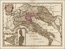 Balkans, Italy, Mediterranean and Balearic Islands Map By Tipografia del Seminario