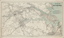 Mid-Atlantic and Southeast Map By Adolph Lindenkohl