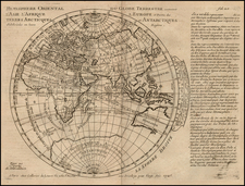 Eastern Hemisphere Map By Pierre Moullart-Sanson