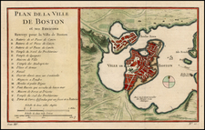 New England Map By Jacques Nicolas Bellin