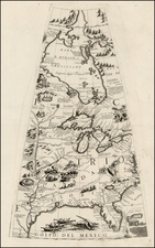 Mid-Atlantic, South, Southeast, Texas, Midwest, Plains and Canada Map By Vincenzo Maria Coronelli