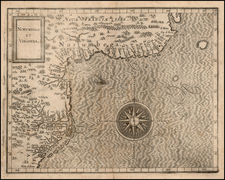 New England, Mid-Atlantic and Canada Map By Cornelis van Wytfliet