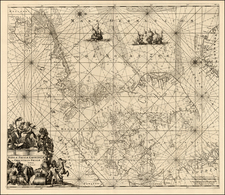 Netherlands, Scandinavia and Germany Map By Louis Renard