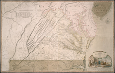 Mid-Atlantic and Southeast Map By Joshua Fry  &  Peter Jefferson