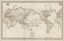 World and World Map By Jean Francois Galaup de La Perouse