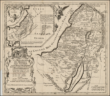 Holy Land Map By Pierre Moullart-Sanson