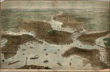 New England Map By Illustrated London News