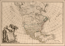 Alaska and North America Map By Jean Janvier