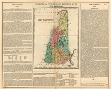 New England Map By Henry Charles Carey  &  Isaac Lea