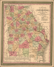 Southeast Map By Thomas, Cowperthwait & Co.