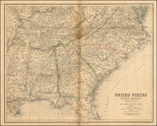 South and Southeast Map By Archibald Fullarton & Co.