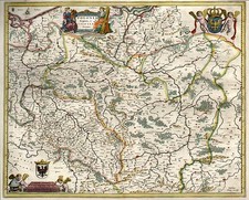 Europe and Poland Map By Willem Janszoon Blaeu